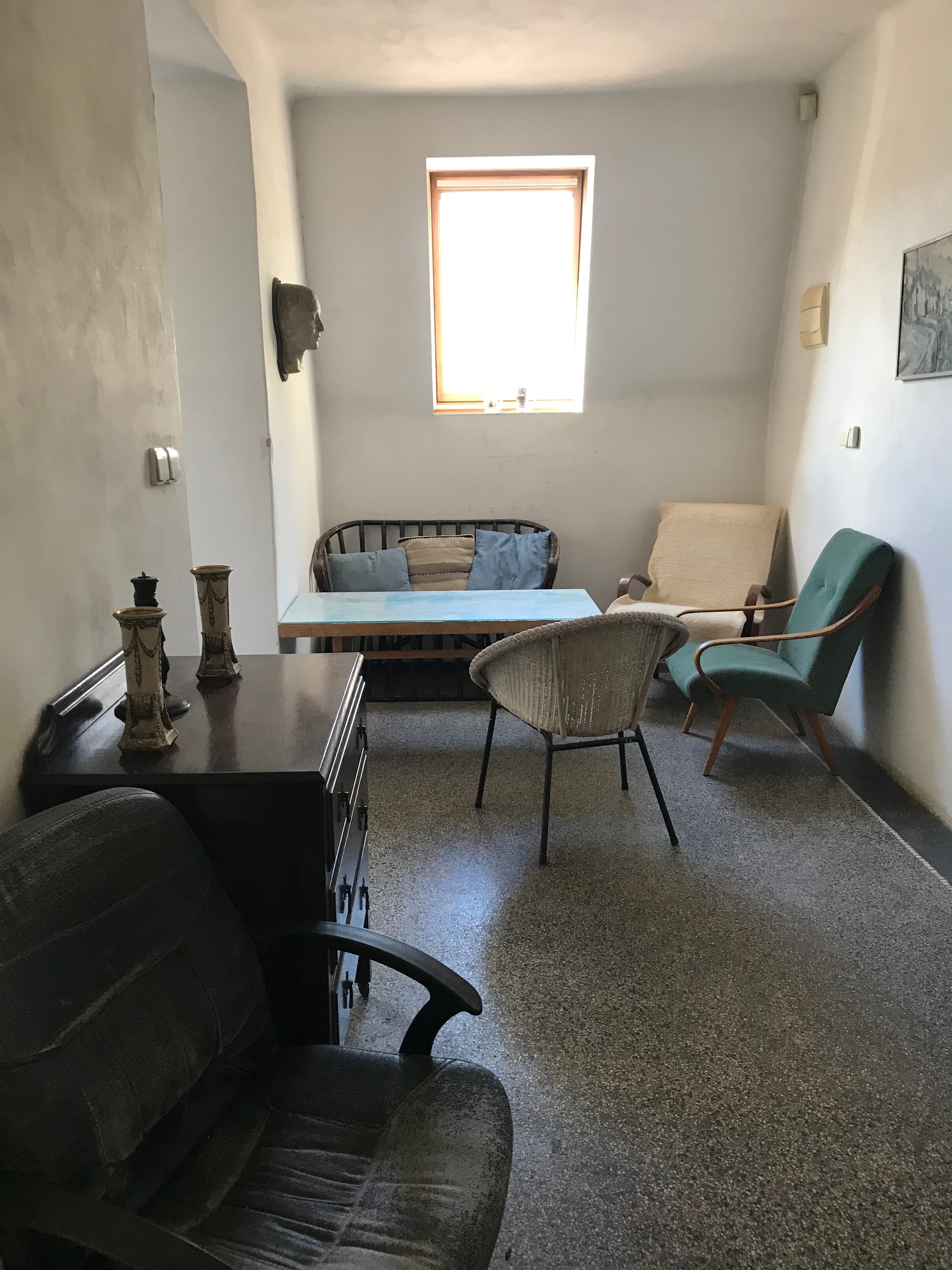 Outdoor projection in the garden